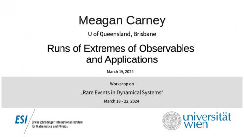 Preview of Meagan Carney - Runs of Extremes of Observables and Applications