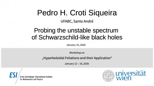 Preview of Pedro H. Croti Siqueira - Probing the unstable spectrum of Schwarzschild-like black holes