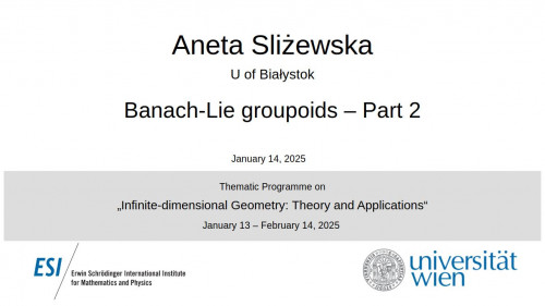 Preview of Aneta Sliżewska - Banach-Lie groupoids, Part 2
