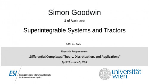 Preview of Simon Goodwin - Superintegrable Systems and Tractors