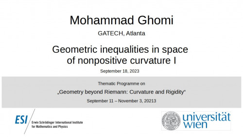 Preview of Mohammad Ghomi - Geometric inequalities in space of nonpositive curvature I