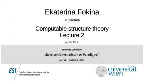 Preview of Ekaterina Fokina - Computable structure theory, Lecture 2
