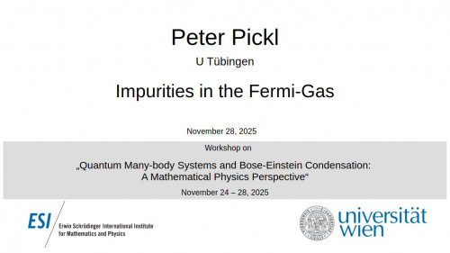 Preview of Peter Pickl - Impurities in the Fermi-Gas