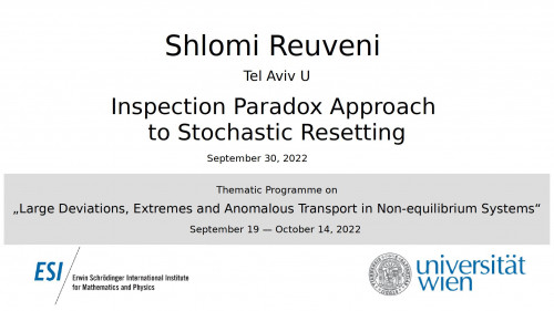 Preview of Shlomi Reuveni - Inspection Paradox Approach to Stochastic Resetting