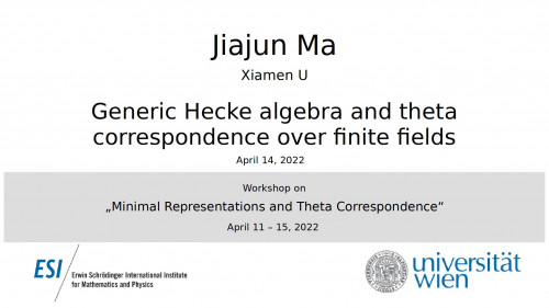 Preview of Jiajun Ma - Generic Hecke algebra and theta correspondence over finite fields