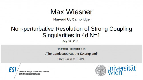 Preview of Max Wiesner - Non-perturbative Resolution of Strong Coupling Singularities in 4d N=1