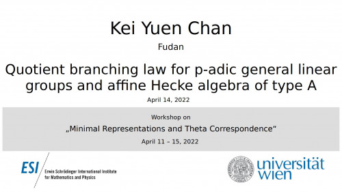 Preview of Kei Yuen Chan - Quotient branching law for p-adic general linear groups and affine Hecke algebra of type A
