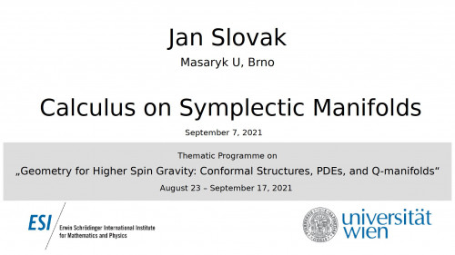 Preview of Jan Slovak - Calculus on Symplectic Manifolds