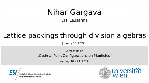 Preview of Nihar Gargava - Lattice packings through division algebras