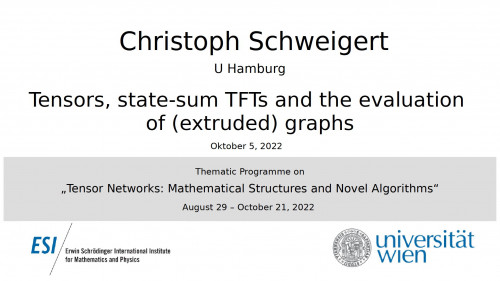 Preview of Christoph Schweigert - Tensors, state-sum TFTs and the evaluation of (extruded) graphs