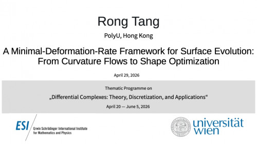 Preview of Rong Tang - A Minimal-Deformation-Rate Framework for Surface Evolution: From Curvature Flows to Shape Optimization