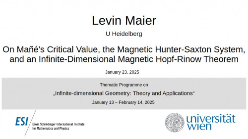 Preview of Levin Maier - On Mañé's Critical Value, the Magnetic Hunter-Saxton System, and an Infinite-Dimensional Magnetic Hopf-Rinow Theorem