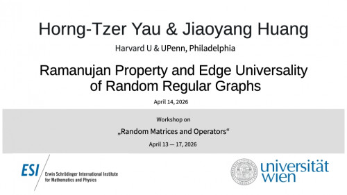 Preview of Horng-Tzer Yau & Jiaoyang Huang - Ramanujan Property and Edge Universality of Random Regular Graphs