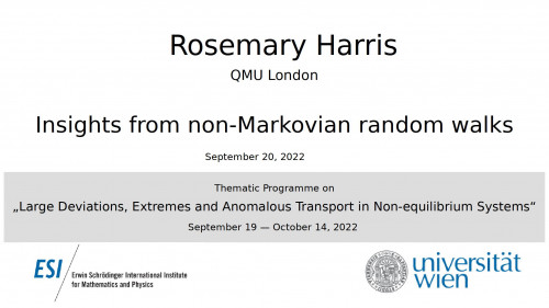 Preview of Rosemary Harris - Insights from non-Markovian random walks