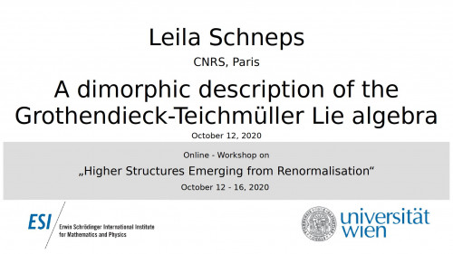 Preview of Leila Schneps - A dimorphic description of the Grothendieck-Teichmüller Lie algebra