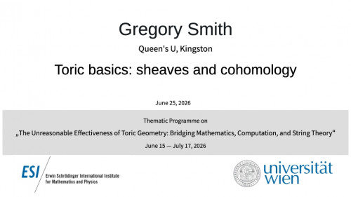 Preview of Gregory Smith - Toric basics: sheaves and cohomology