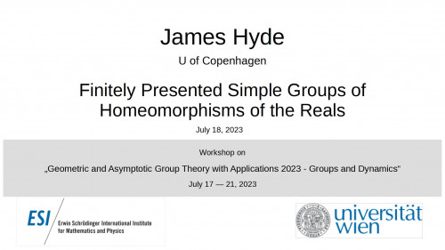Preview of James Hyde - Finitely Presented Simple Groups of Homeomorphisms of the Reals