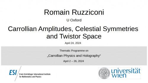 Preview of Romain Ruzziconi - Carrollian Amplitudes, Celestial Symmetries and Twistor Space