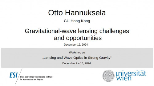 Preview of Otto Hannuksela - Gravitational-wave wave optics lensing simulations and phenomenology