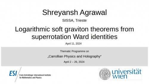 Preview of Shreyansh Agrawal - Logarithmic soft graviton theorems from superrotation Ward identities