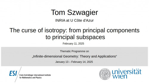Preview of Tom Szwagier - The curse of isotropy: from principal components to principal subspaces