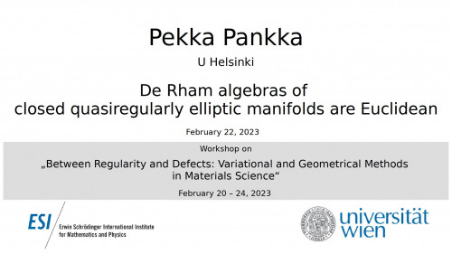 Preview of Pekka Pankka - De Rham algebras of closed quasiregularly elliptic manifolds are Euclidean