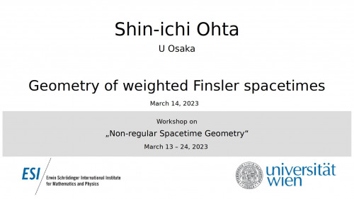 Preview of Shin-ichi Ohta - Geometry of weighted Finsler spacetimes