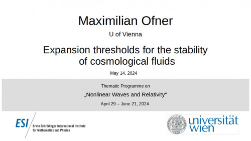 Preview of Maximilian Ofner - Expansion thresholds for the stability of cosmological fluids