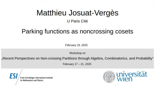 Preview of Matthieu Josuat-Vergès - Parking functions as noncrossing cosets