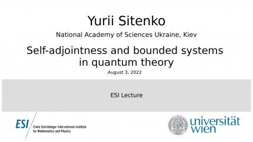 Preview of Yurii Sitenko - Self-adjointness and bounded systems in quantum theory