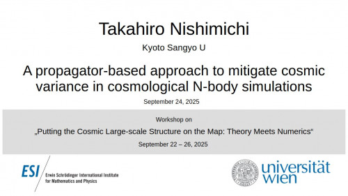 Preview of Takahiro Nishimichi - A propagator-based approach to mitigate cosmic variance in cosmological N-body simulations