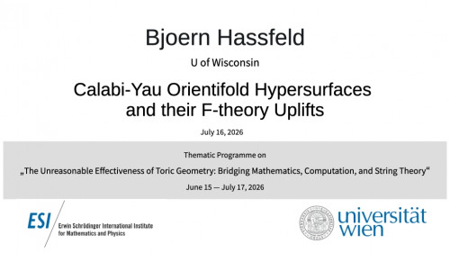 Preview of Bjoern Hassfeld - Calabi-Yau Orientifold Hypersurfaces and their F-theory Uplifts