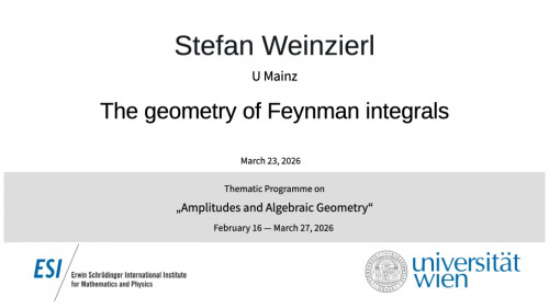 Preview of Stefan Weinzierl - The geometry of Feynman integrals