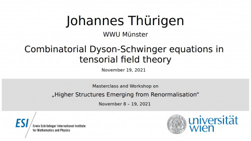 Preview of Johannes Thürigen - Combinatorial Dyson-Schwinger equations in tensorial field theory
