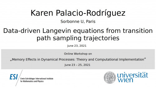 Preview of Karen Palacio-Rodríguez - Data-driven Langevin equations from transition path sampling trajectories