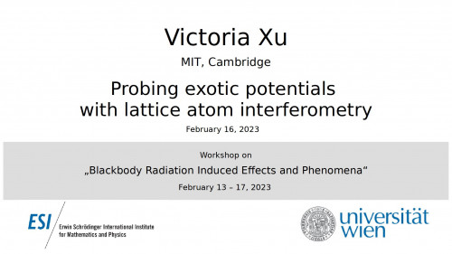 Preview of Victoria Xu - Probing exotic potentials with lattice atom interferometry