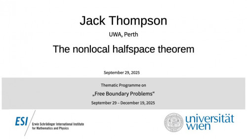 Preview of Jack Thompson - The nonlocal halfspace theorem