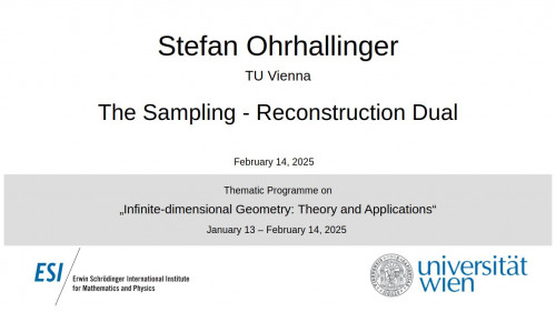 Preview of Stefan Ohrhallinger - The Sampling - Reconstruction Dual