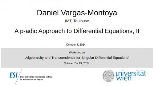 Preview of Daniel Vargas-Montoya - A p-adic Approach to Differential Equations, II
