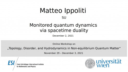 Preview of Matteo Ippoliti - Monitored quantum dynamics via spacetime duality