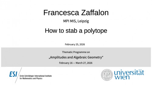 Preview of Francesca Zaffalon - How to stab a polytope