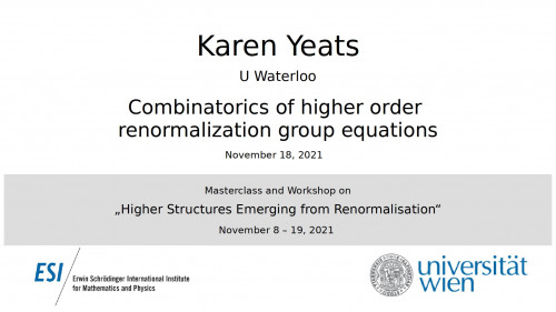 Preview of Karen Yeats - Combinatorics of higher order renormalization group equations