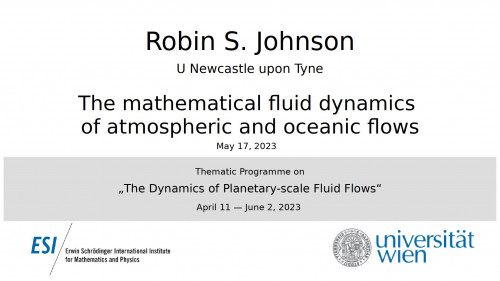 Preview of Robin S. Johnson - The mathematical fluid dynamics of atmospheric and oceanic flows
