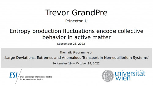 Preview of Trevor GrandPre - Entropy production fluctuations encode collective behavior in active matter