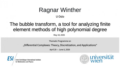 Preview of Ragnar Winther - The bubble transform, a tool for analyzing finite element methods of high polynomial degree