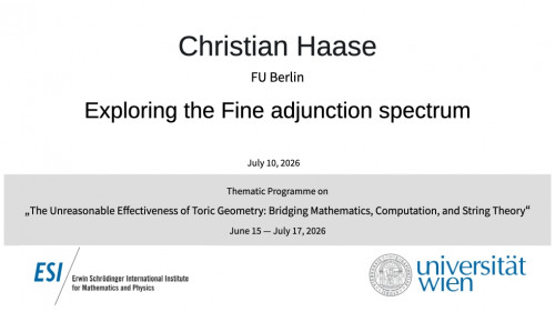 Preview of Christian Haase - Exploring the Fine adjunction spectrum