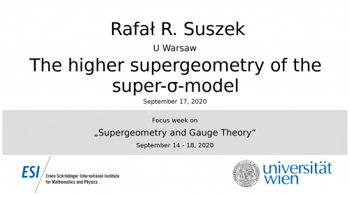 Preview of Rafał R. Suszek - The higher supergeometry of the super-σ-model