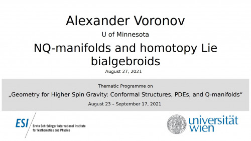 Preview of Alexander Voronov - NQ-manifolds and homotopy Lie bialgebroids