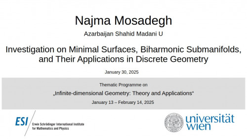 Preview of Najma Mosadegh - Investigation on Minimal Surfaces, Biharmonic Submanifolds, and Their Applications in Discrete Geometry