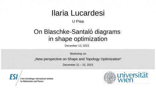 Preview of Ilaria Lucardesi - On Blaschke-Santaló diagrams in shape optimization